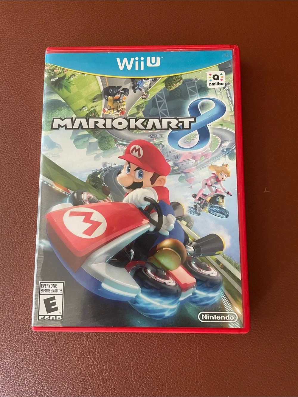 Nintendo Mario Kart 8 Wii U - Red Case with Colorful Cover Art